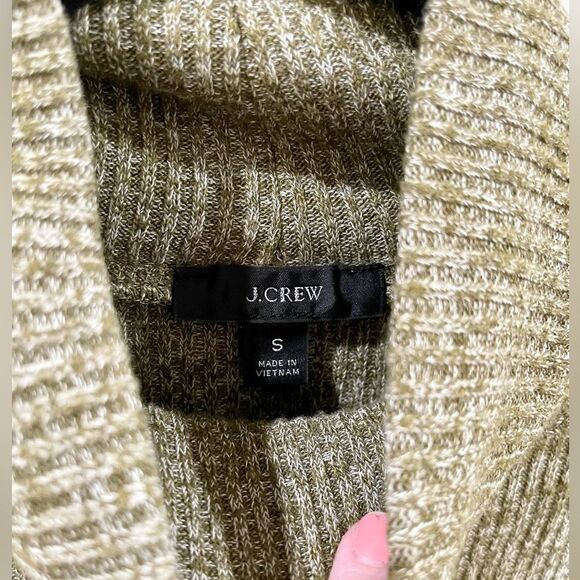 J Crew green ribbed mock neck oversized tunic Small - Picture 4 of 4